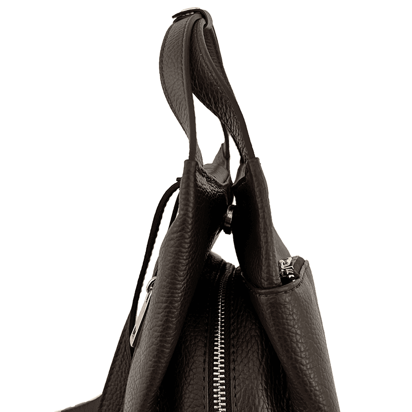 Rucsac din piele naturală Lara - maro închis