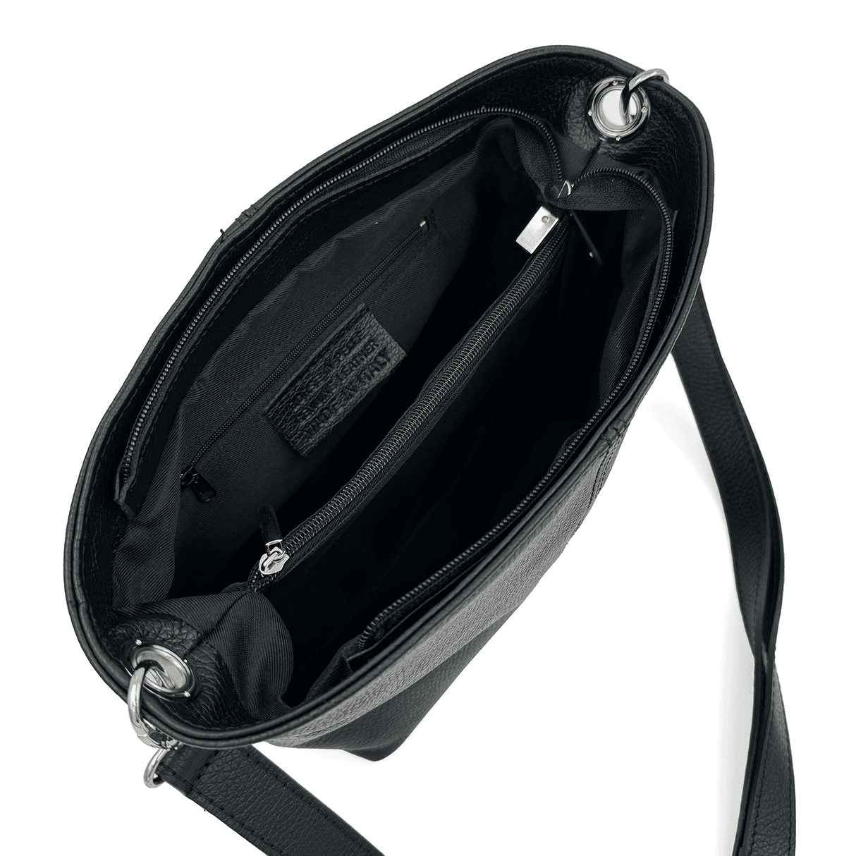 Geantă din piele naturală de umăr Kika - fucsie