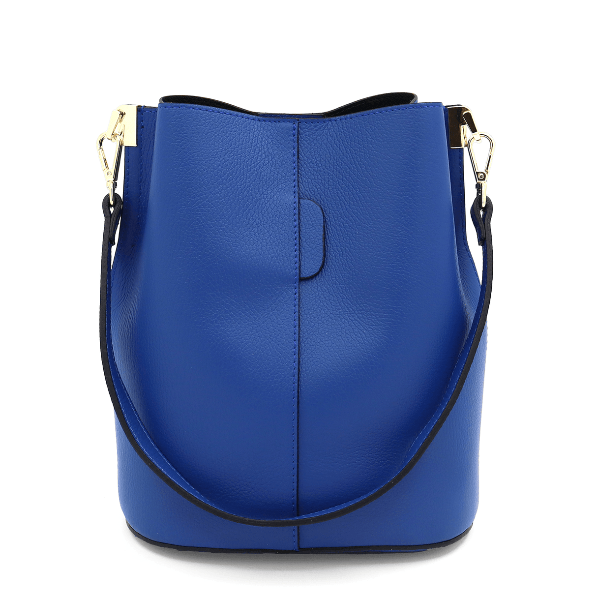 Geantă de damă din piele naturală cu 2 mânere Alba - albastru închis