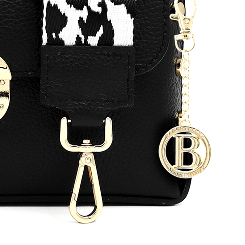 Geantă din piele naturală pentru damă Antoanella - negru