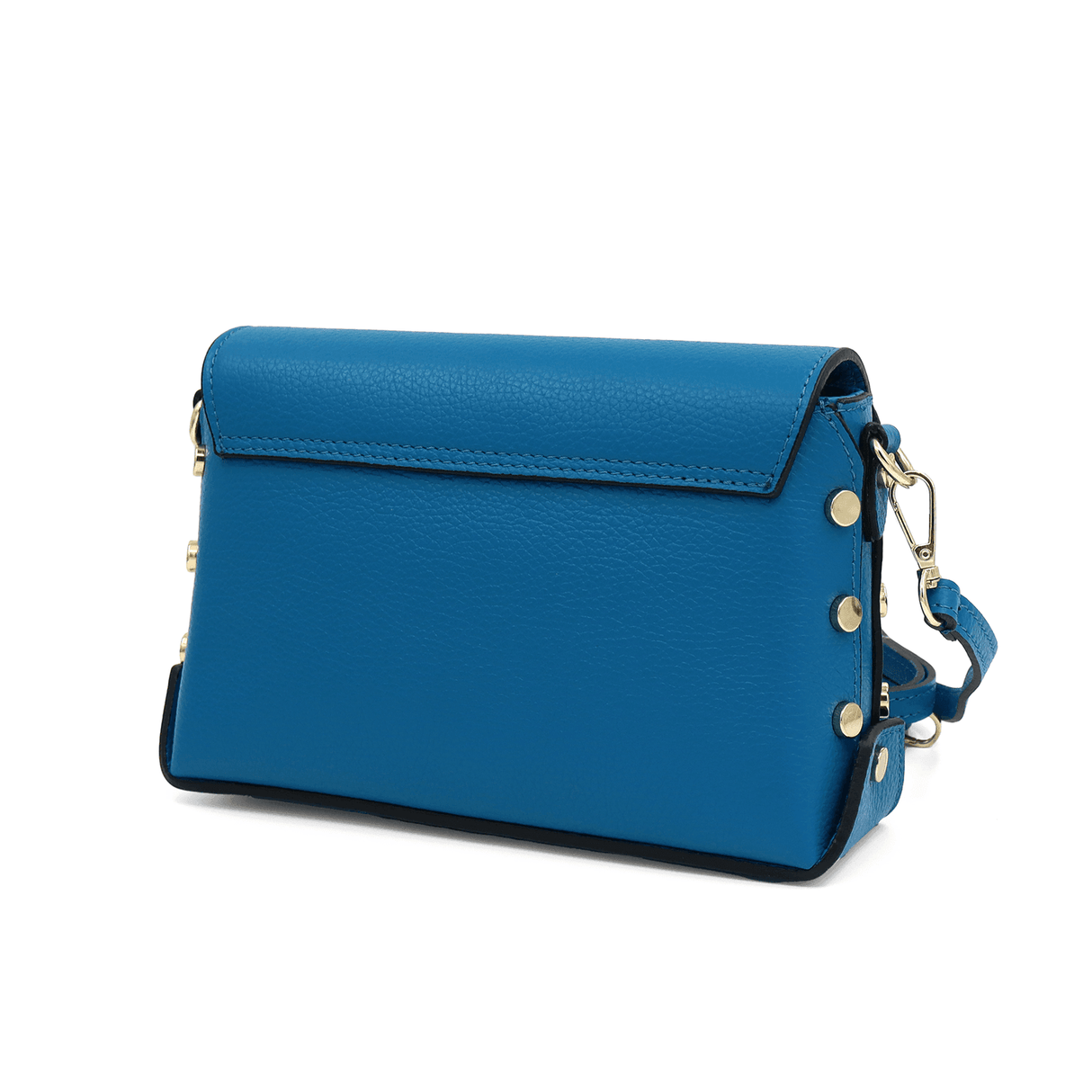 Geantă din piele naturală de umăr damă Antoanella - albastru