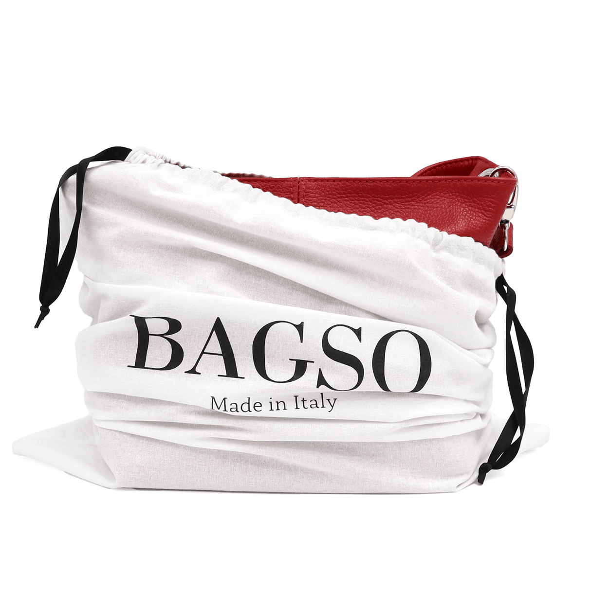 Geantă din piele naturală de umăr Kika - Roșu