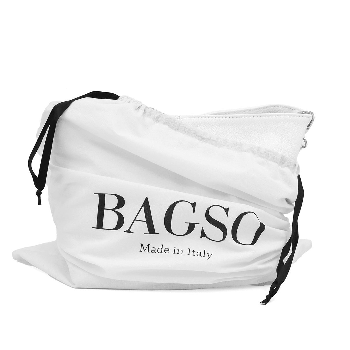 Geantă din piele naturală de umăr Kika - alb