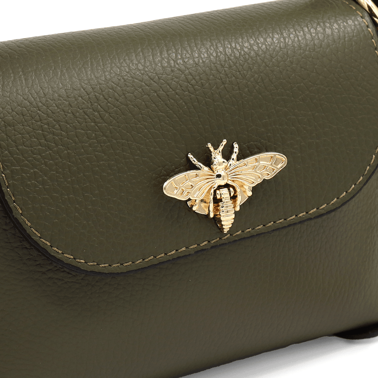 Geantă din piele naturală cu 2 mânere pentru damă Alena - bej/maro cărămiziu