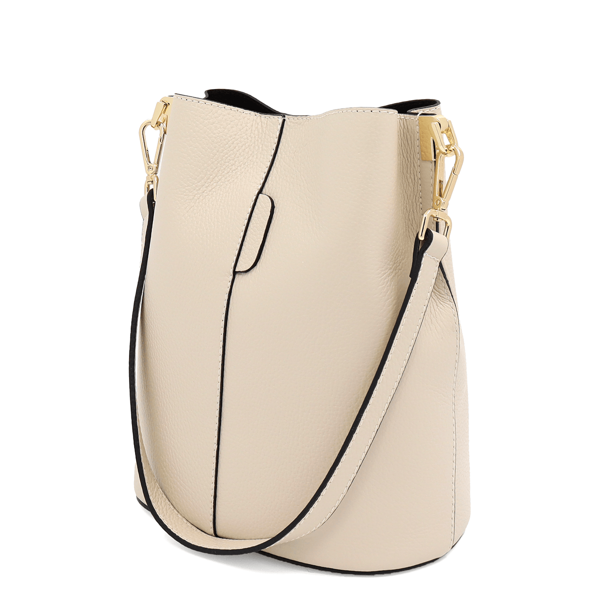 Geantă de damă din piele naturală cu 2 mânere Alba - bej