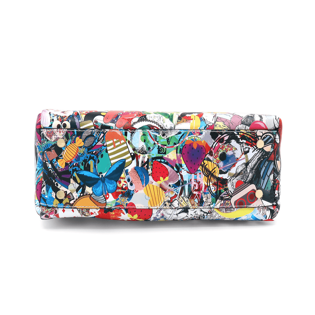 Geantă din piele naturală damă Zaza - multicolor