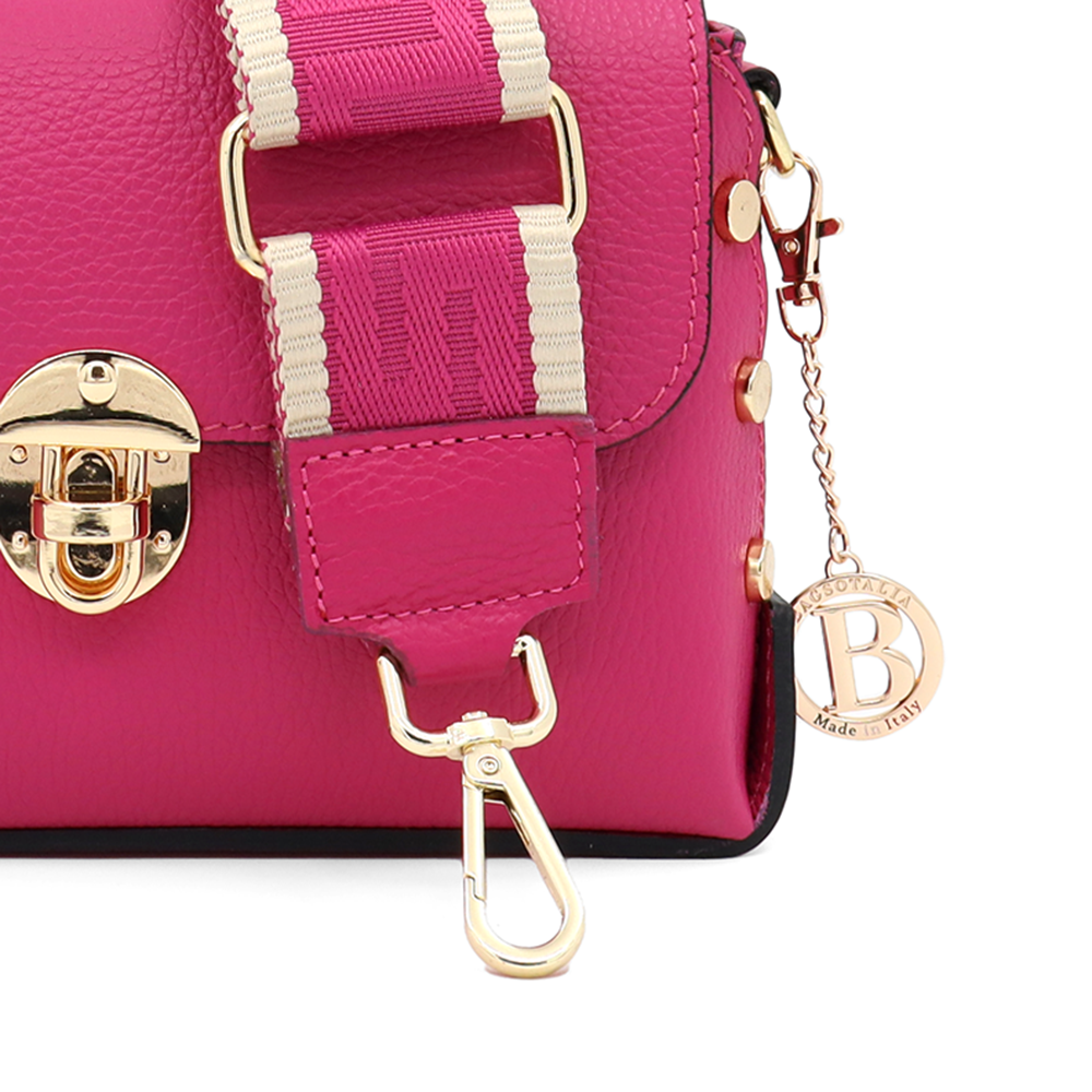 Geantă din piele naturală pentru damă Antoanella - fucsie