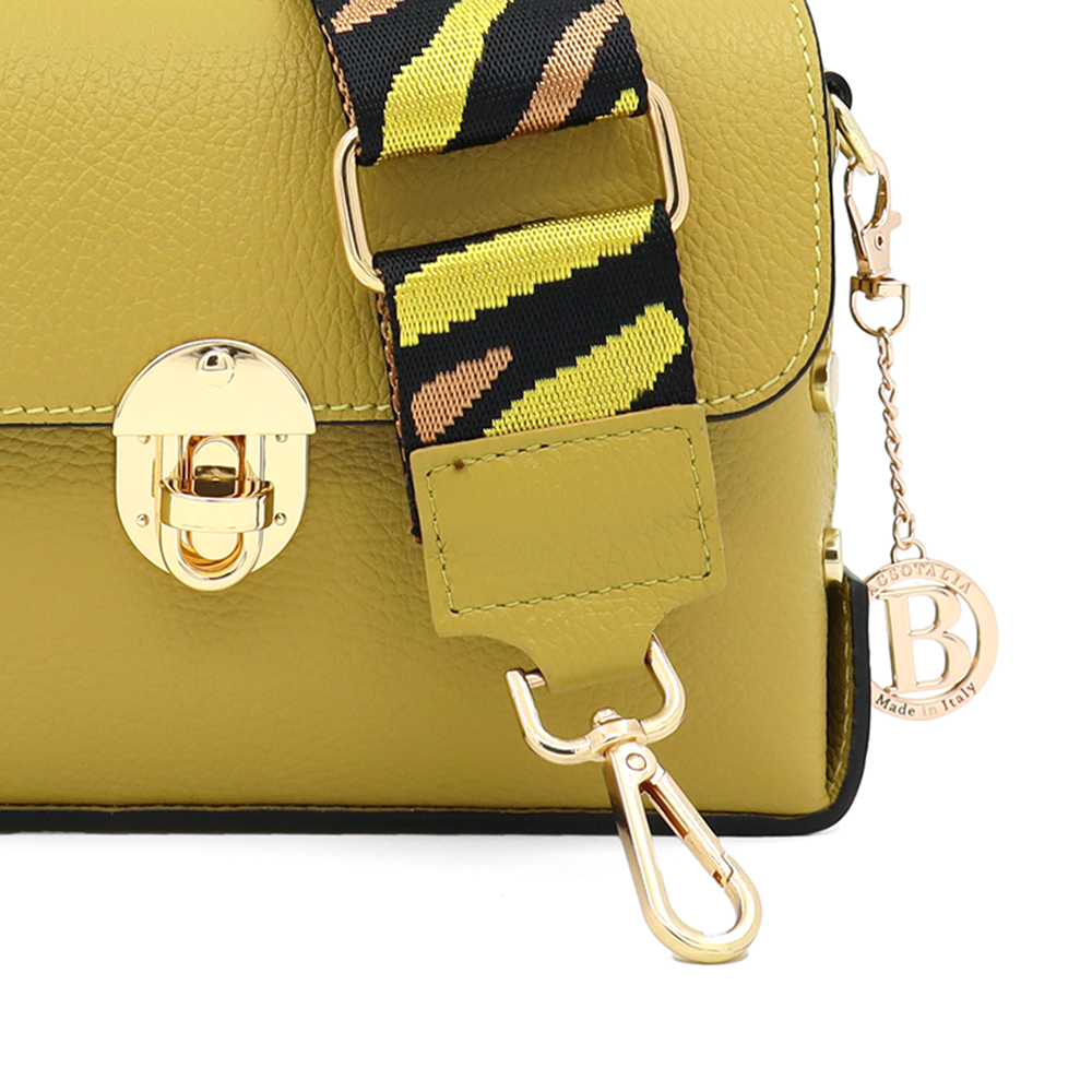 Geantă din piele naturală pentru damă Antoanella - lime