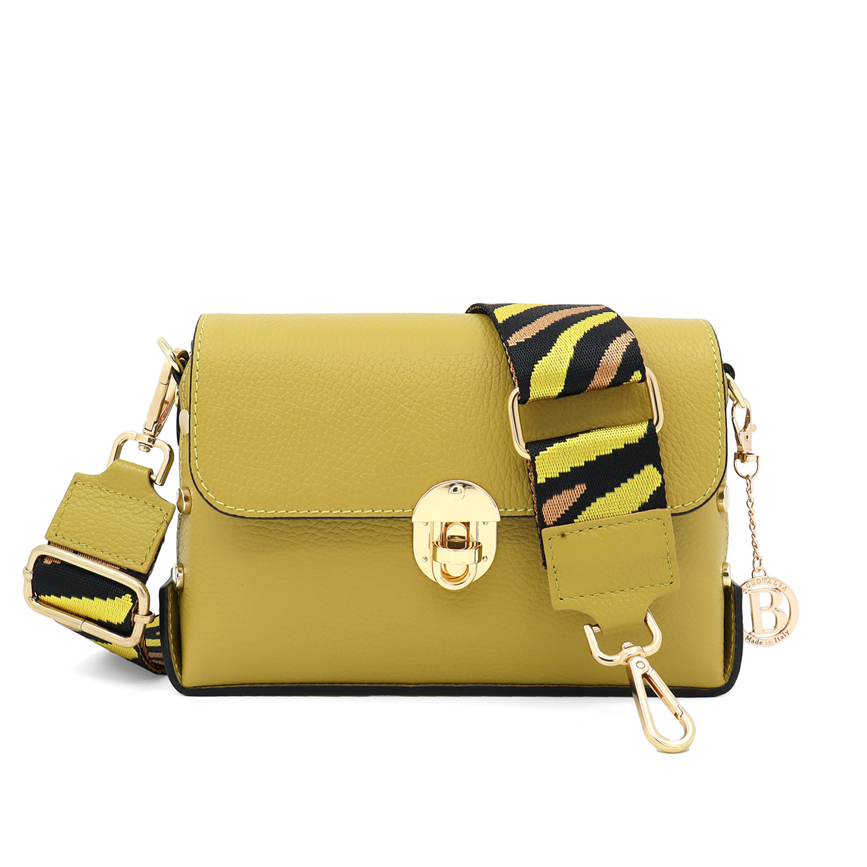 Geantă din piele naturală pentru damă Antoanella - lime