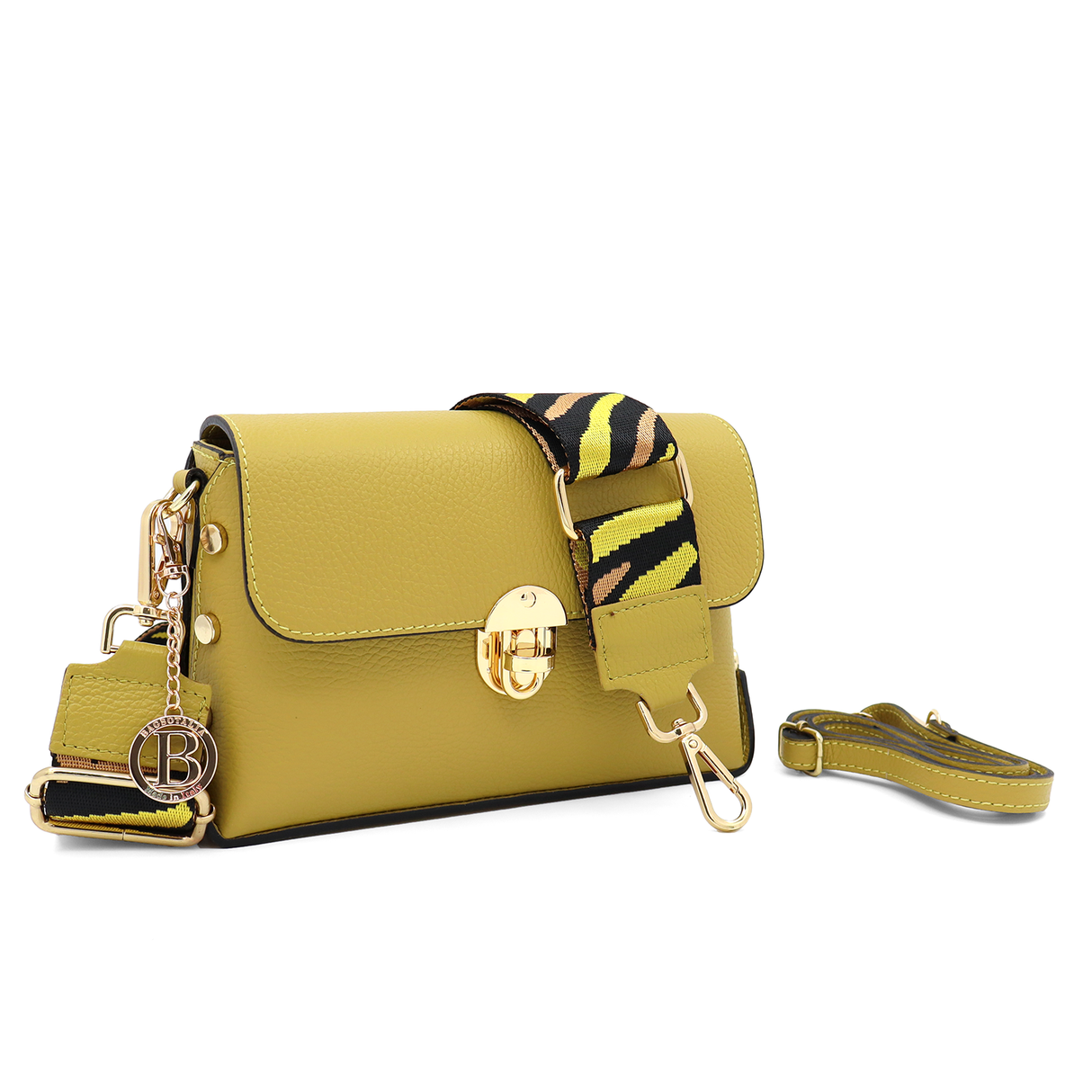 Geantă din piele naturală pentru damă Antoanella - lime