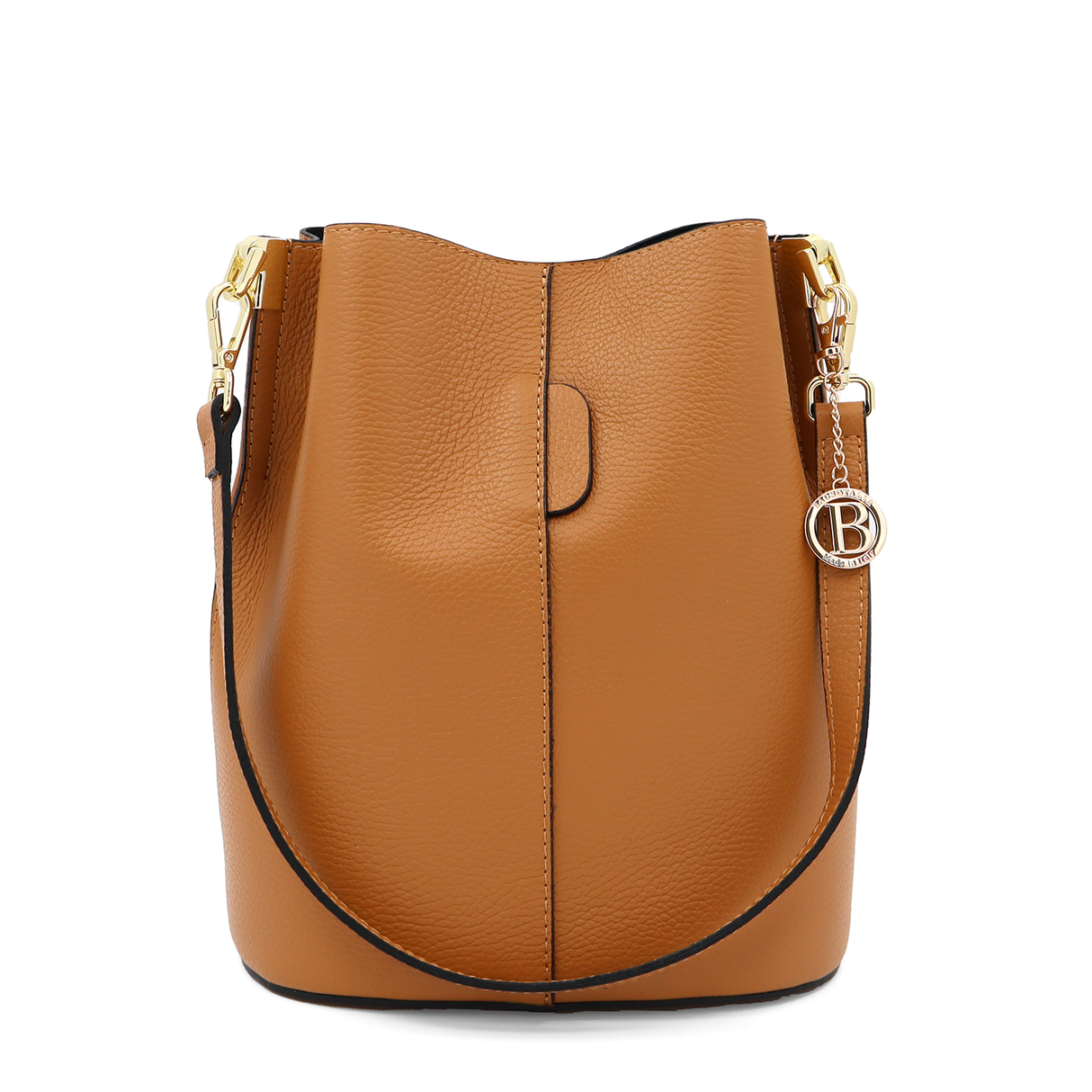 Geantă de damă din piele naturală cu 2 mânere Alba- maro cărămiziu