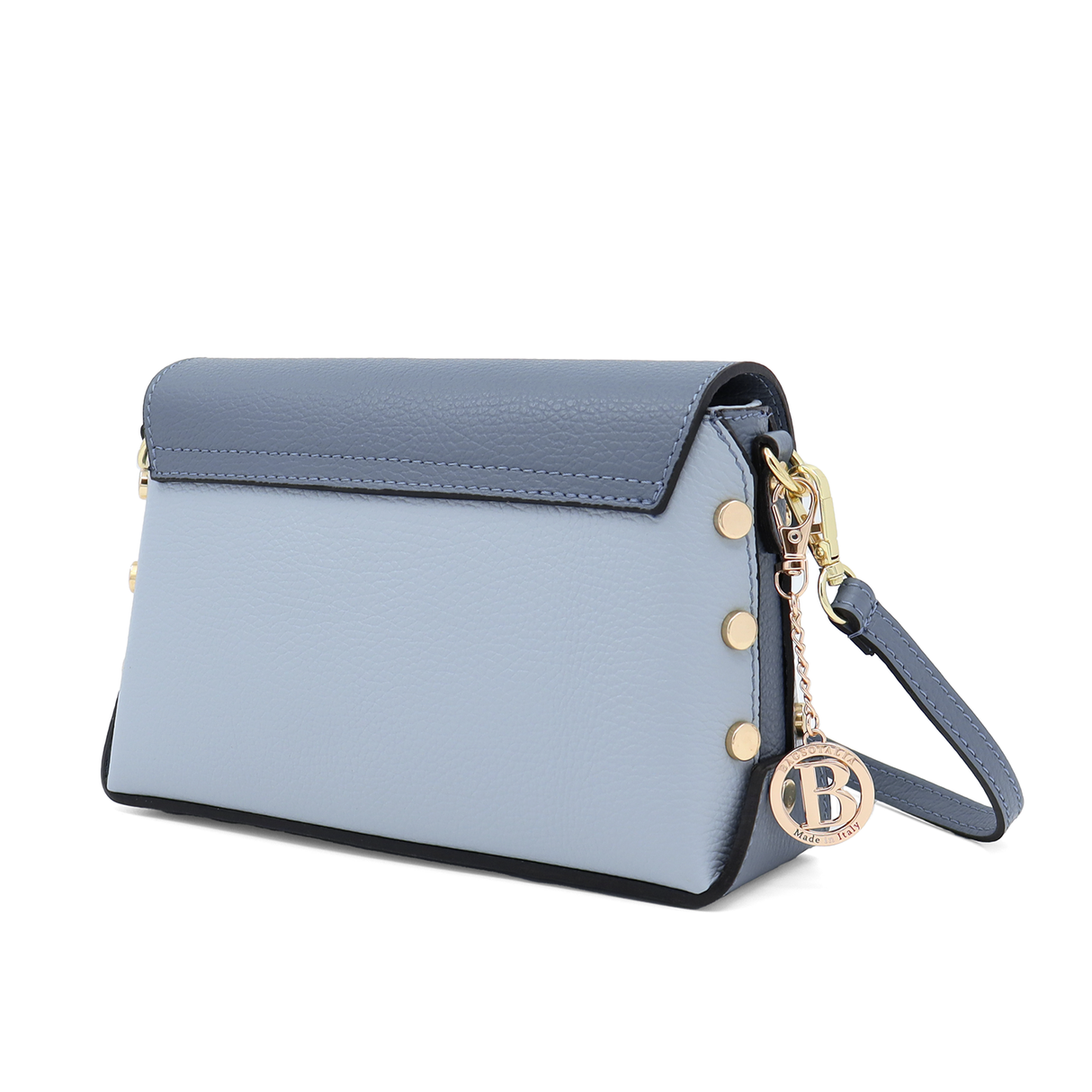 Geantă de damă din piele naturală Antoanella - albastru