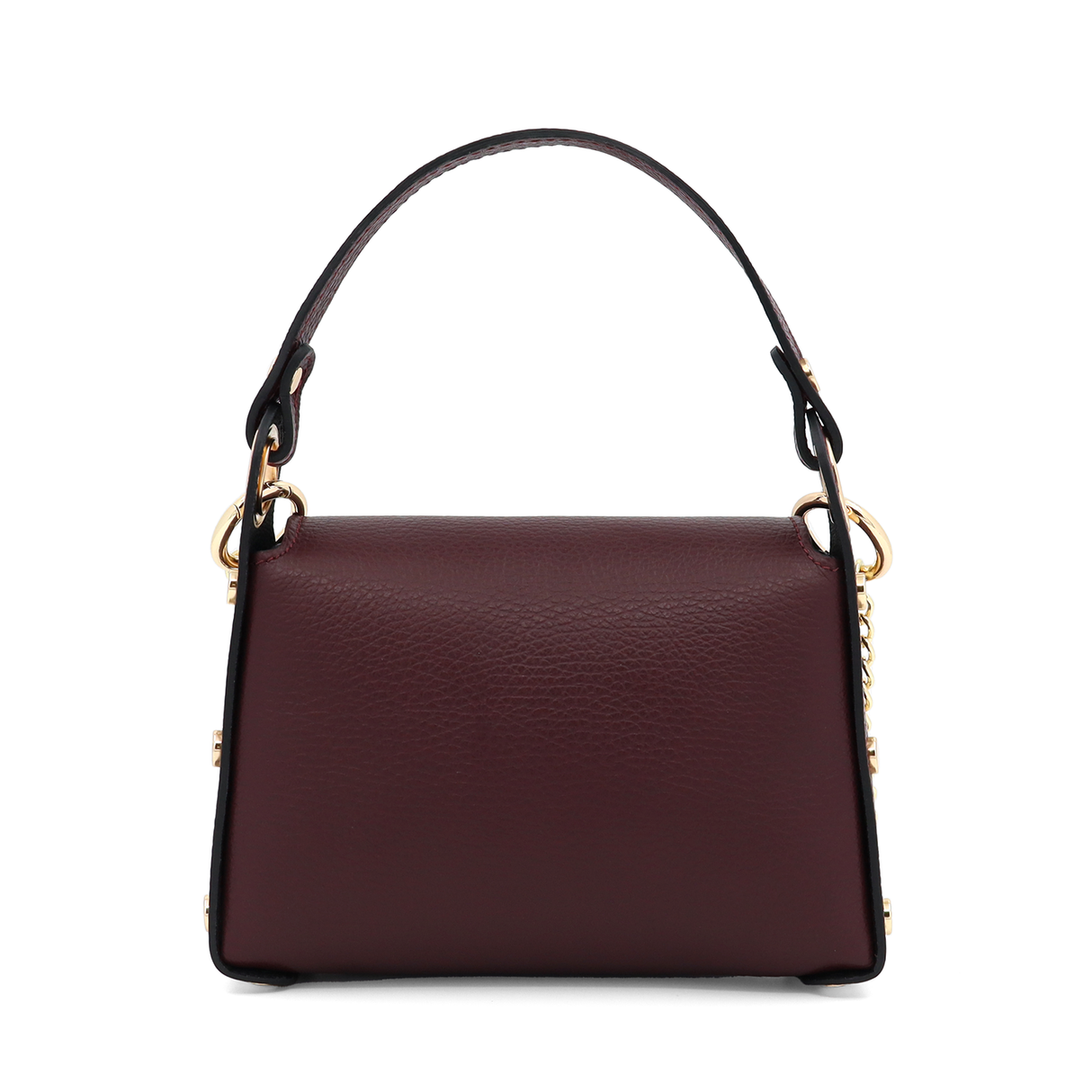 Geantă din piele naturală cu 2 mânere pentru damă Alena - bordo