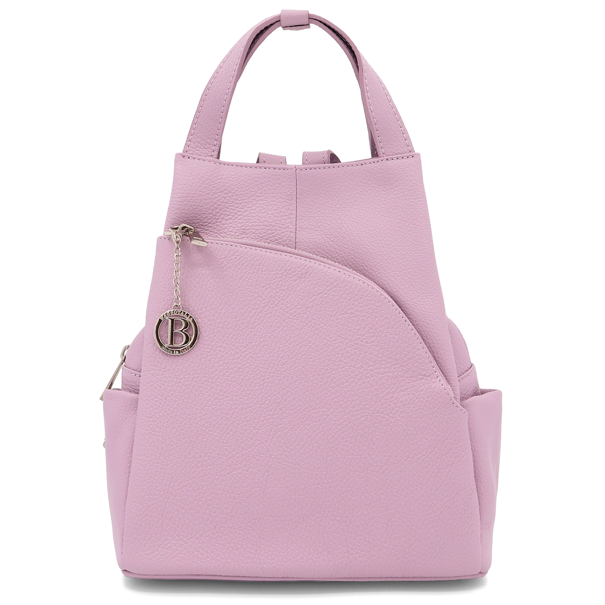 Rucsac din piele naturală Lara - lavandă