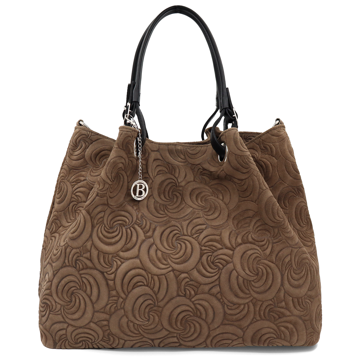 Geantă mare de damă din piele naturală Rosie - maro