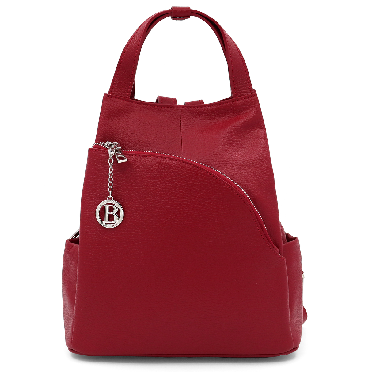 Rucsac din piele naturală Lara - bordo