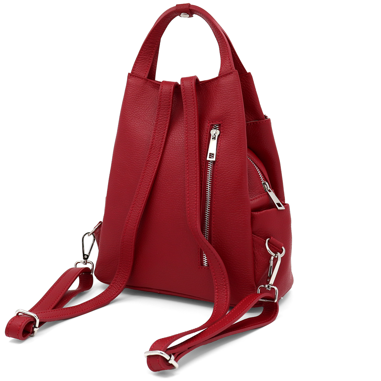 Rucsac din piele naturală Lara - bordo