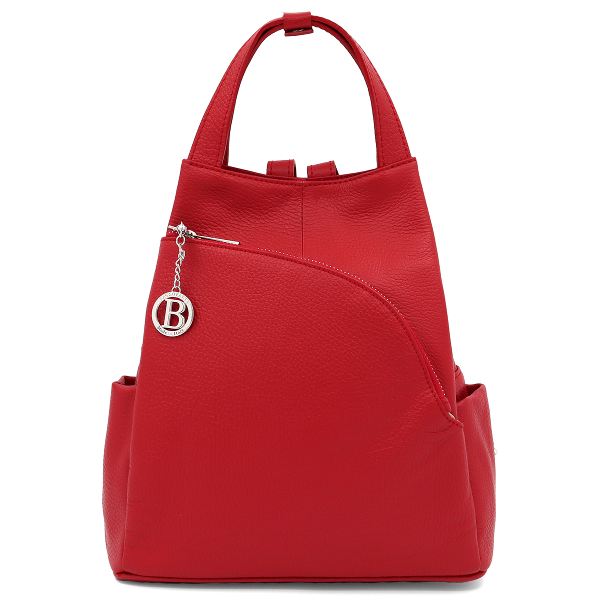 Rucsac din piele naturală Lara - roșu