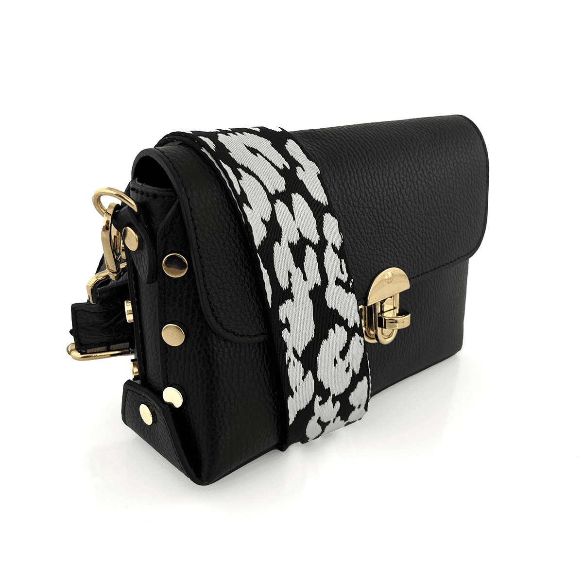 Geantă din piele naturală pentru damă Antoanella - negru