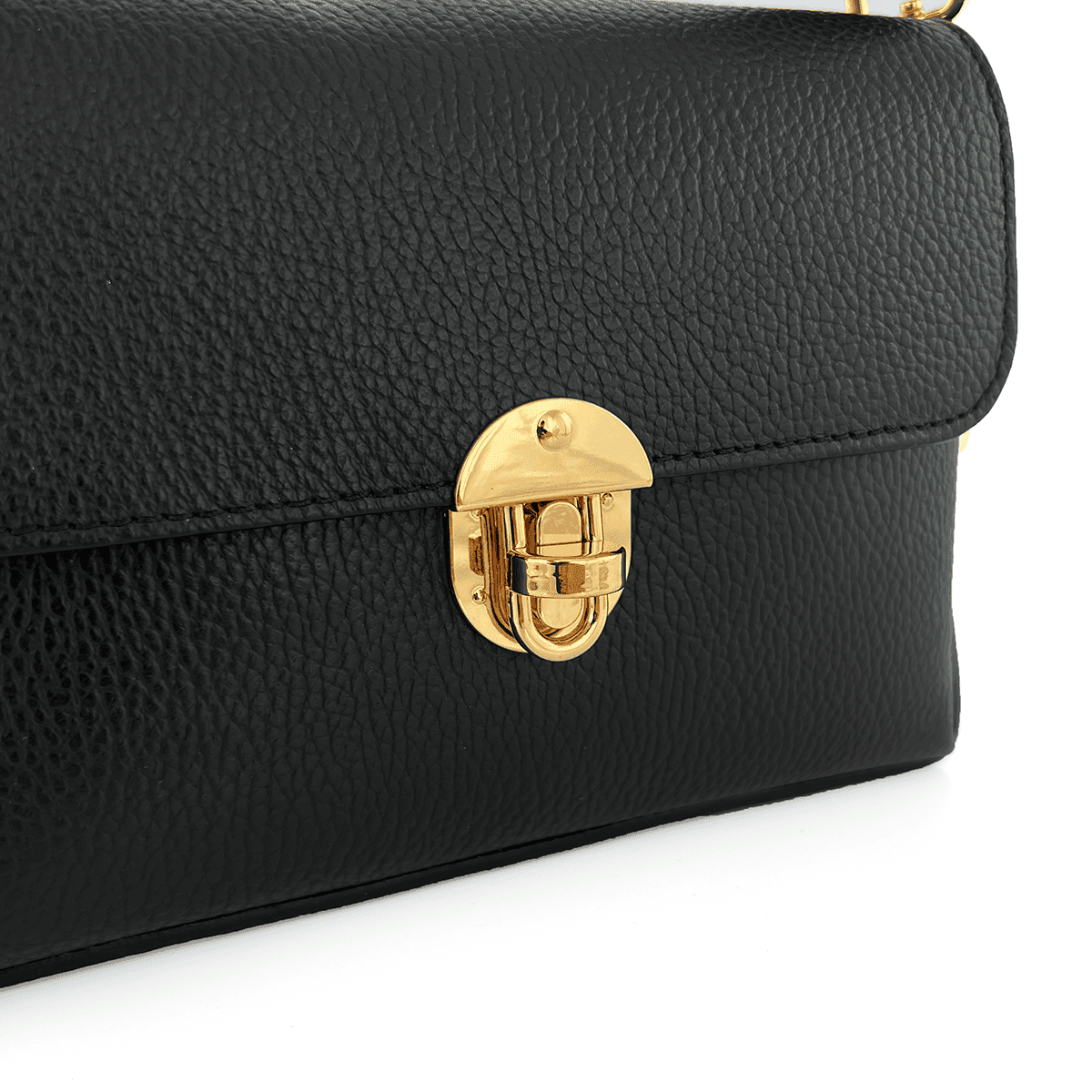 Geantă din piele naturală pentru damă Antoanella - negru