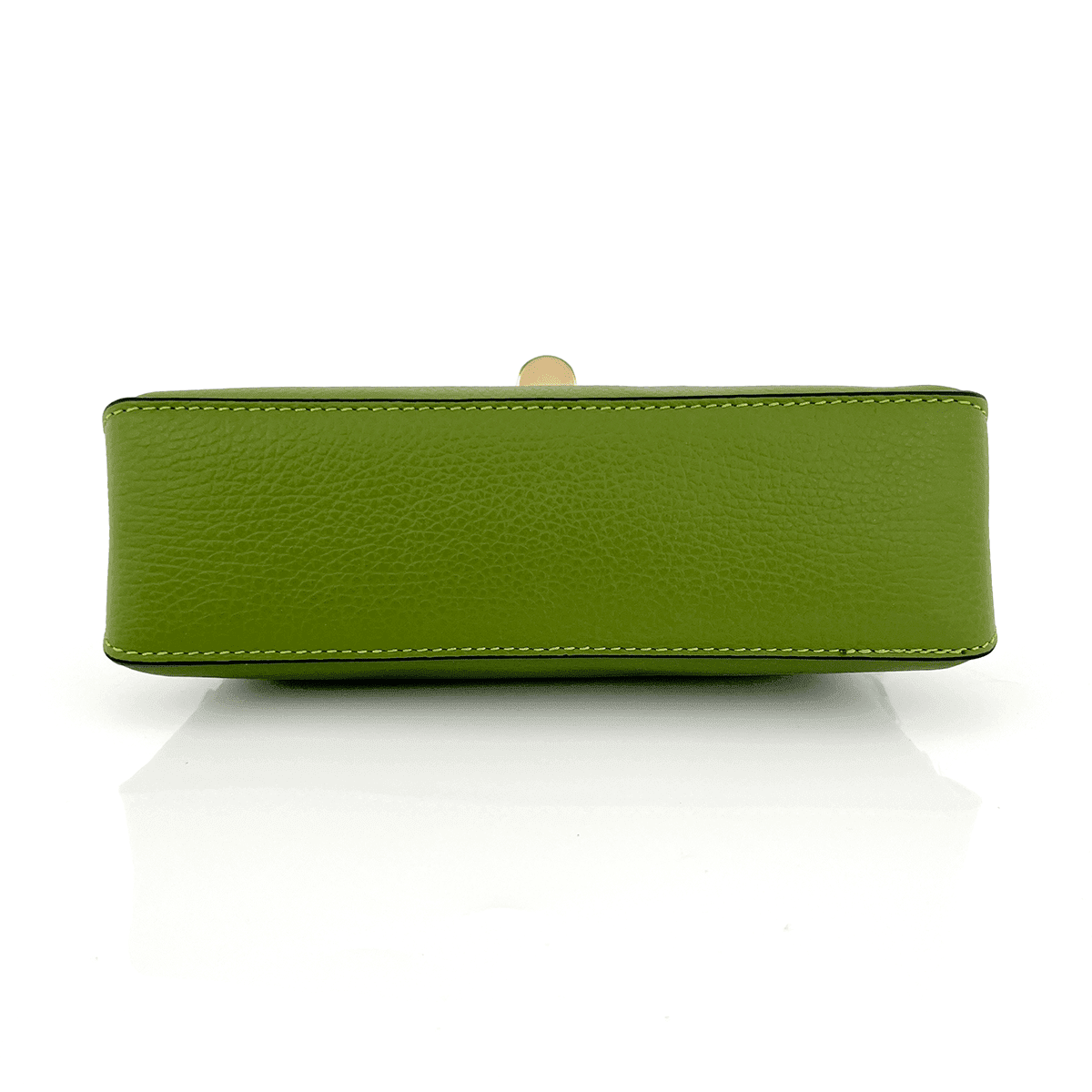 Geantă din piele naturală de umăr damă Antoanella - verde