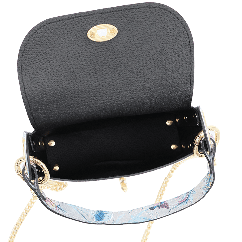 Geantă din piele naturală cu 2 mânere pentru damă Alena - auriu