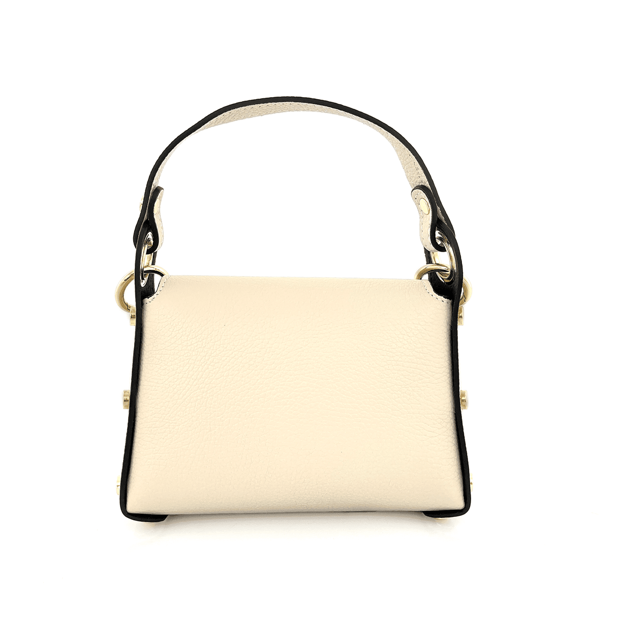 Geantă din piele naturală cu 2 mânere pentru damă Alena - bej