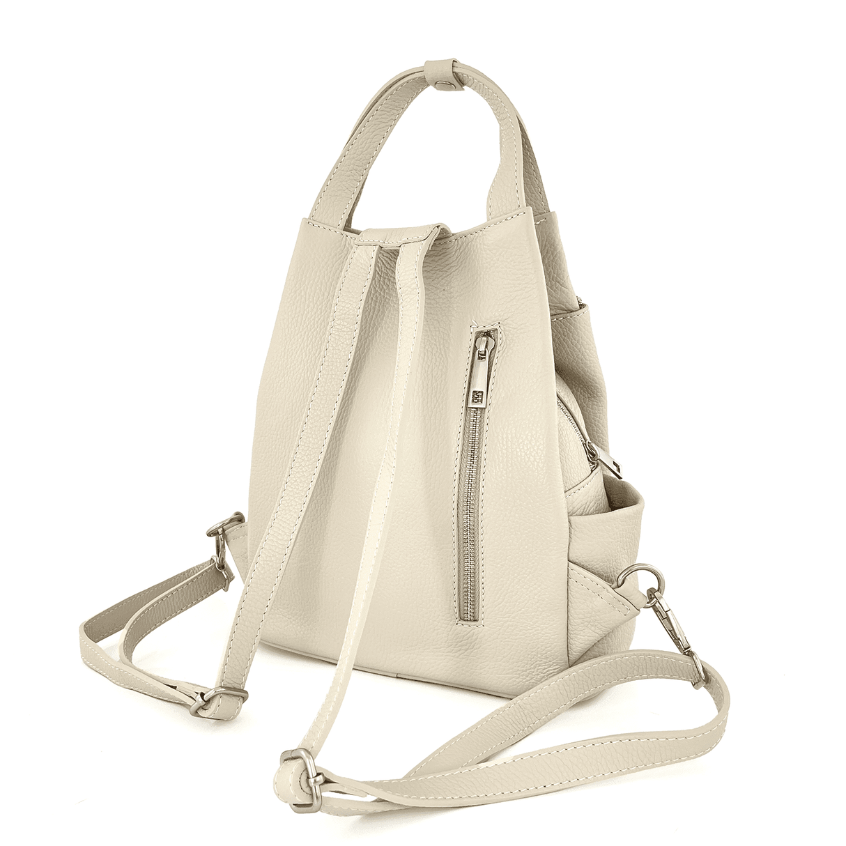 Rucsac din piele naturală Lara - bej