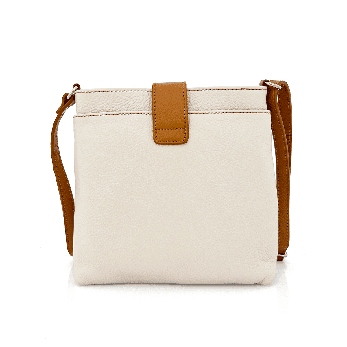 Geantă peste umăr din piele naturală Andria - bej