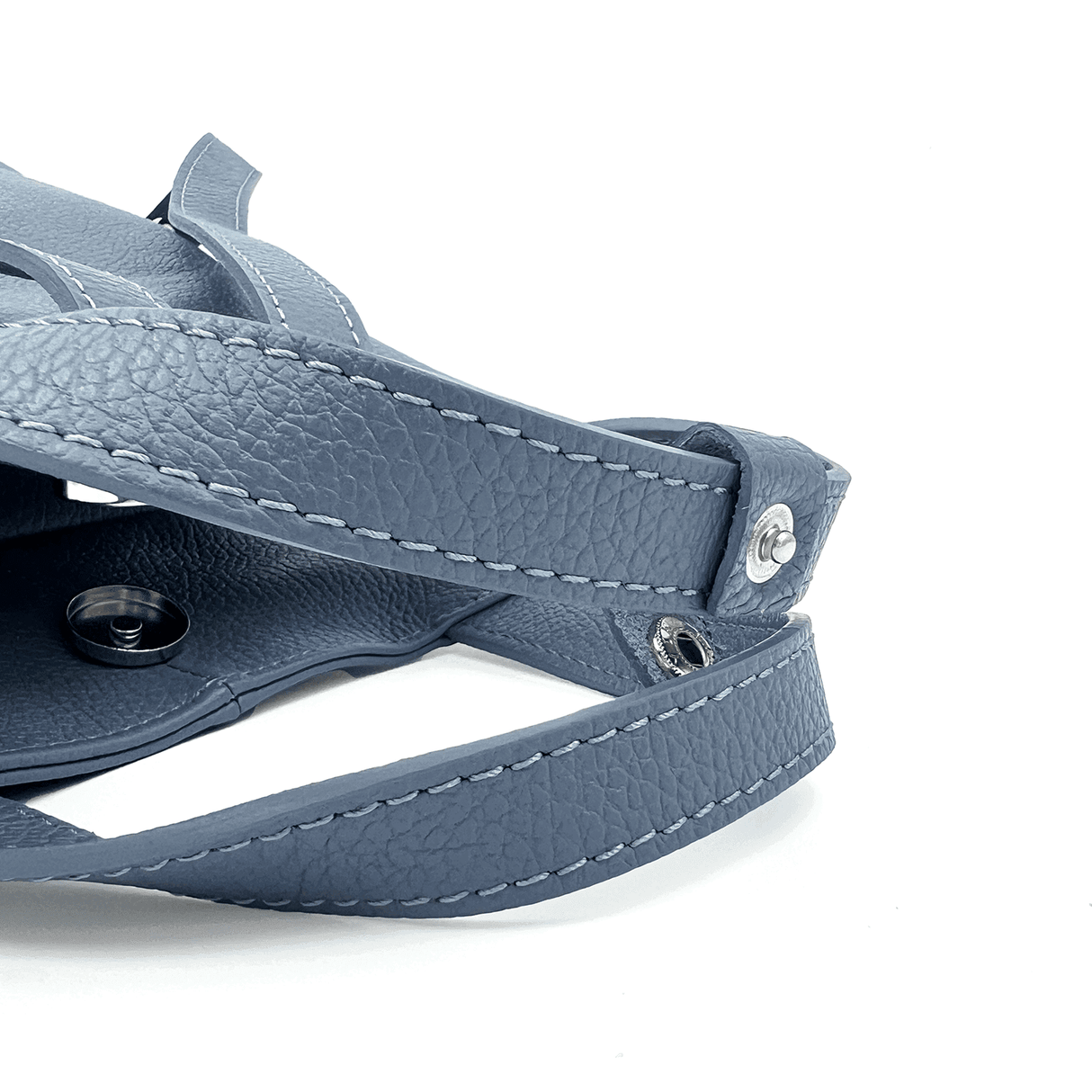 Rucsac din piele naturală Lara - albastru deschis