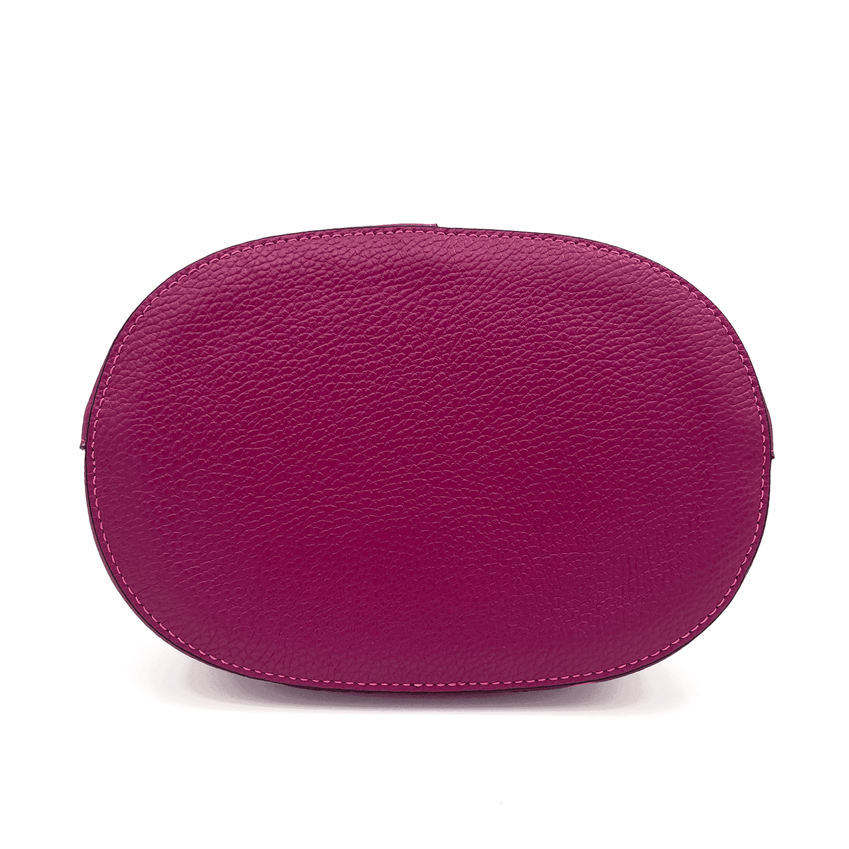 Geantă de damă din piele naturală cu 2 mânere Alba - fucsie