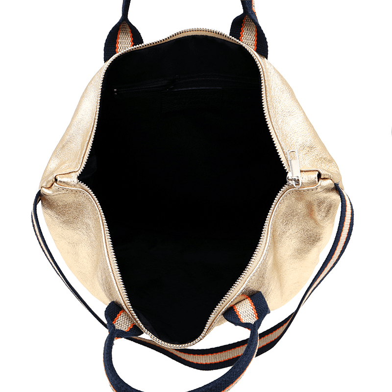 2 în 1 - Rucsac și geantă din piele naturală Fabiana - auriu