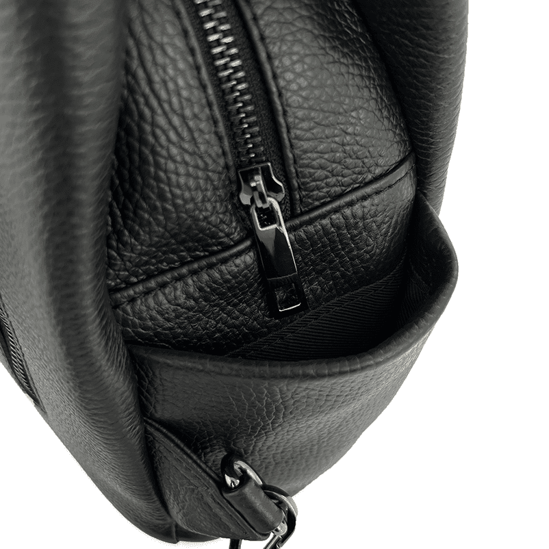 Rucsac din piele naturală Lara - negru