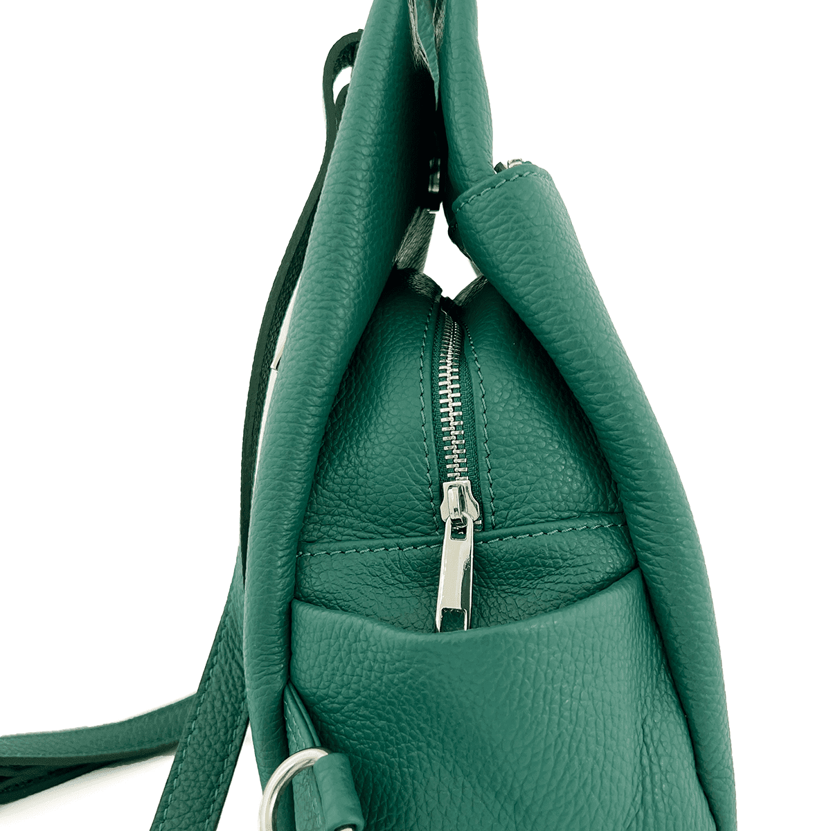 Rucsac din piele naturală Lara - verde