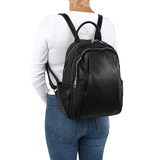 Rucsac din piele naturală Elada - maro deschis