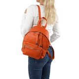 Rucsac din piele naturală pentru damă Aida - negru