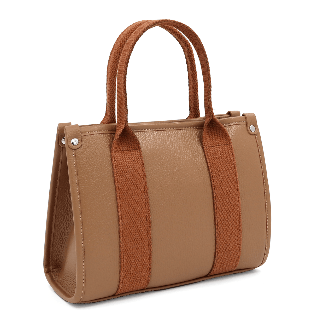 Geantă damă din piele naturală tip tote Rosa - maro