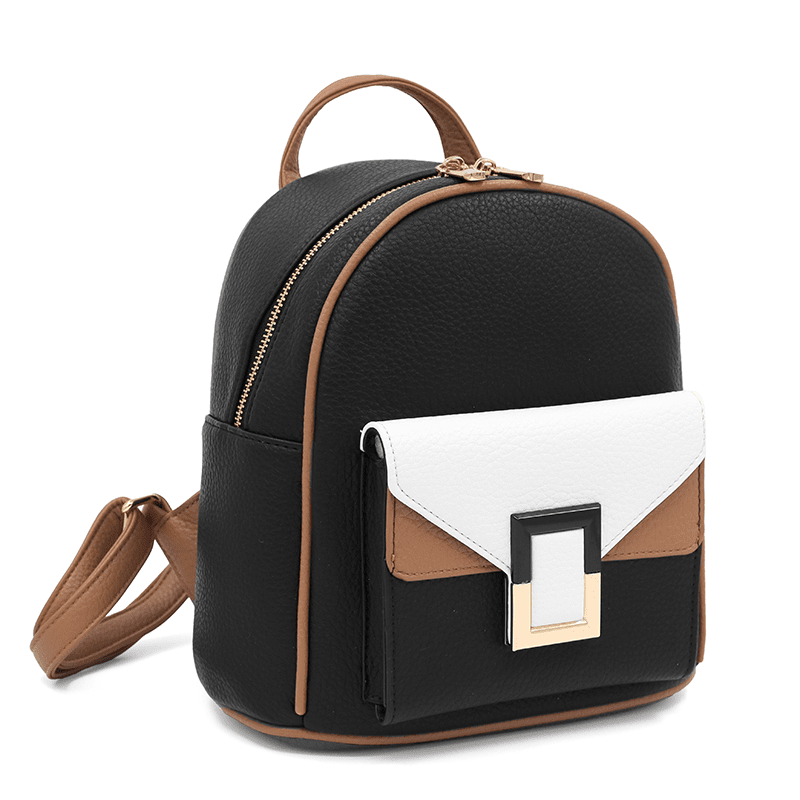 KASSANDRA - Rucsac colorat - negru