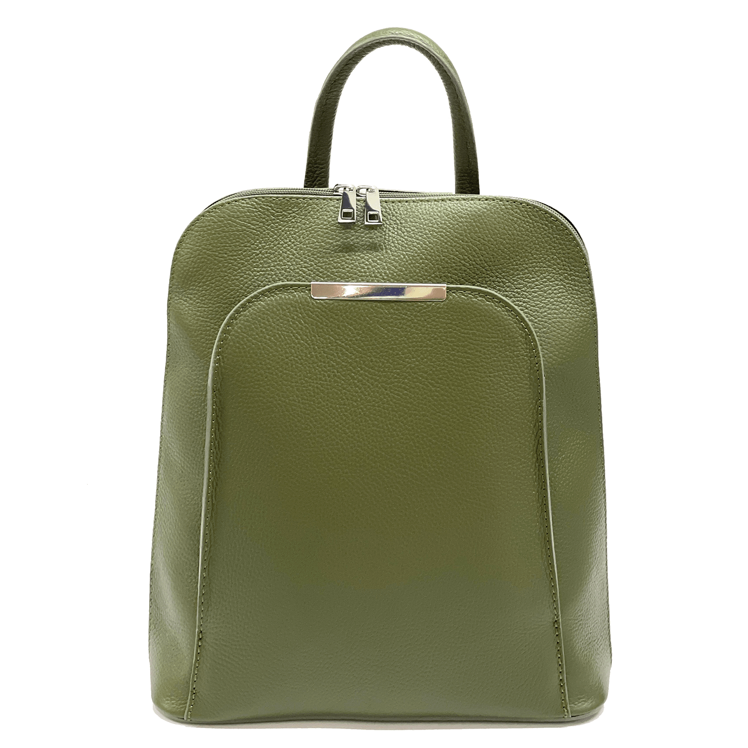 Rucsac de damă din piele naturală Asela - verde