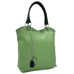 Geantă mare de damă tip sac - verde deschis