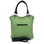 Geantă mare de damă tip sac - verde deschis