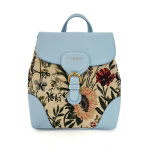 David Jones - Rucsac de damă cu imprimeu floral - albastru deschis