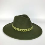 Pălărie de damă "Fedora"  - verde