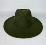 Pălărie de damă „Fedora” - verde închis