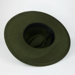 Pălărie de damă „Fedora” - verde închis