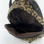 Rucsac mare cu imprimeu leopard pentru damă 